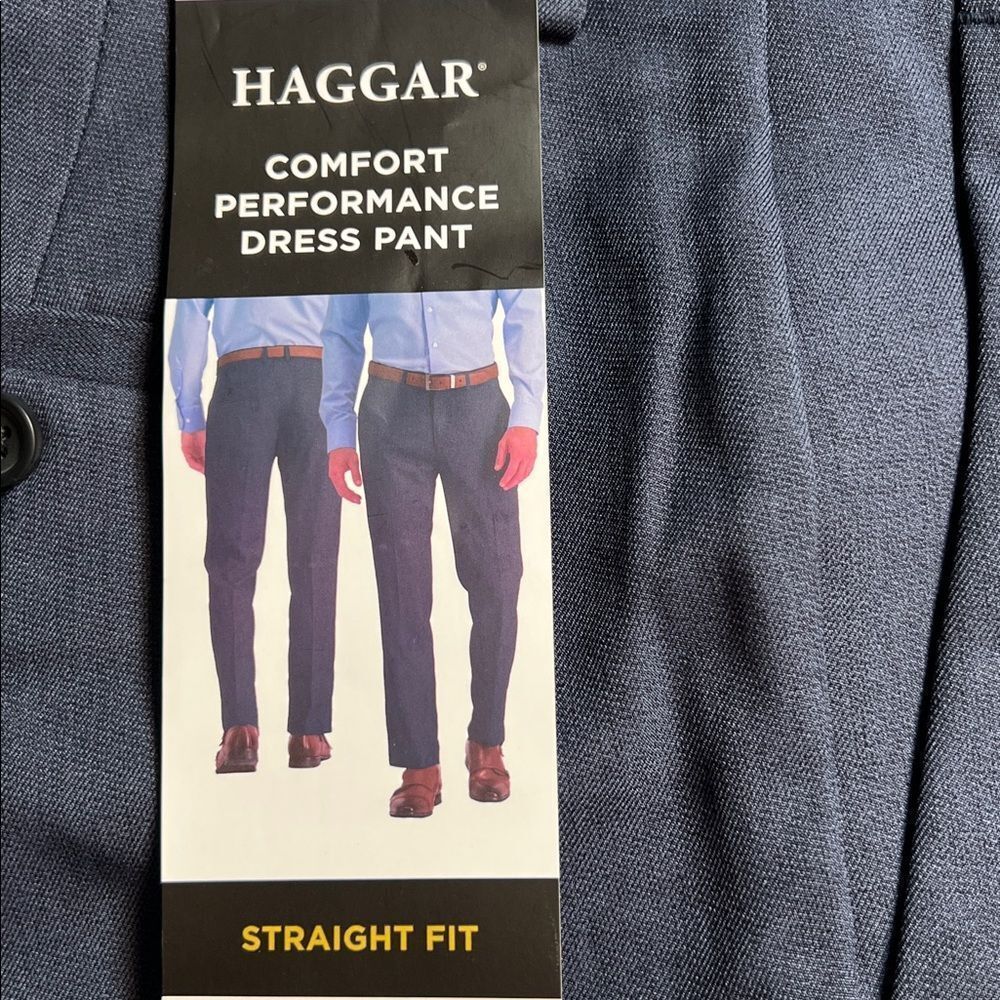 Haggar Men’s Comfort Performance Straight Fit Dress Pants 30x29